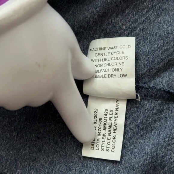 Johnnie-O Sweatshirt Mens 2XL Flex Prep-Formance 1/4 Zip Pullover Stretch Blue - Picture 6 of 6